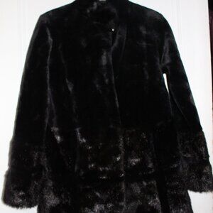 Faux Fur Coat Bottom Area Squares Different Color by RLZ Sz XXS